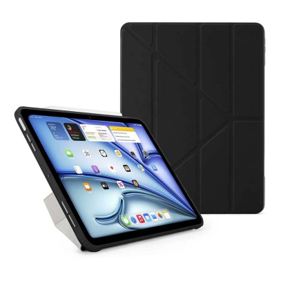 Чехол книжка для iPad Air 13"/Pro 12,9 3/4/5/6 gen Gurdini Origami Case Черный