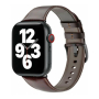 Кожаный ремешок для Apple Watch 38/40/41 мм WiWU (Wi-WB003) Coffee, темно-коричневый