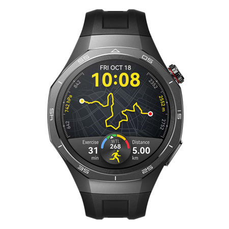 Умные часы HUAWEI Watch GT 5 Pro Black, 46 мм, цвет корпуса чёрный, цвет ремешка чёрный