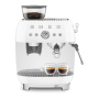 Кофемашина эспрессо со встроенной кофемолкой SMEG 50s style (EGF03WHEU) Белый