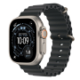 Apple Watch Ultra 3 (2025), 49 мм корпус из титана цвета «Natural», ремешок Ocean Band цвета «Black»