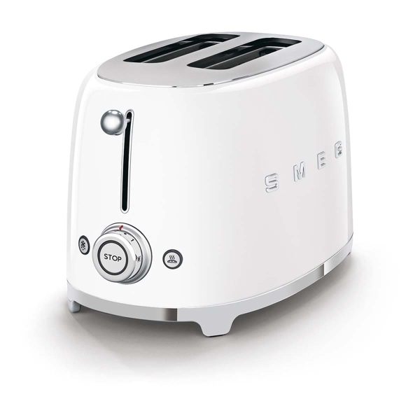 Тостер на 2 ломтика SMEG 50s style (TSF01WHEU) Белый