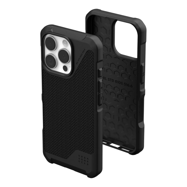 Чехол для iPhone 16 Pro Max с MagSafe 6.9" Uag Metropolis LT Kevlar Black, чёрный