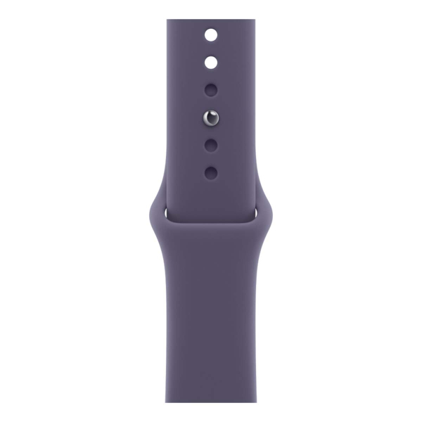 Apple Watch Series 11, 42 мм корпус из алюминия цвета «Silver», ремешок Sport Band размера S/M цвета «Purple Fog»