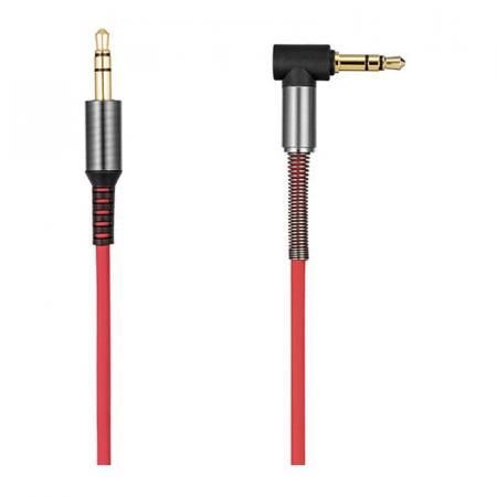 Кабель аудио AUX hoco. 3,5мм jack, 1 м (UPA02) Красный