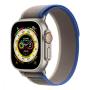 Apple Watch Ultra, 49 мм корпус из титана цвета «Natural», ремешок Trail Loop размера S/M цвета «Blue/Gray»