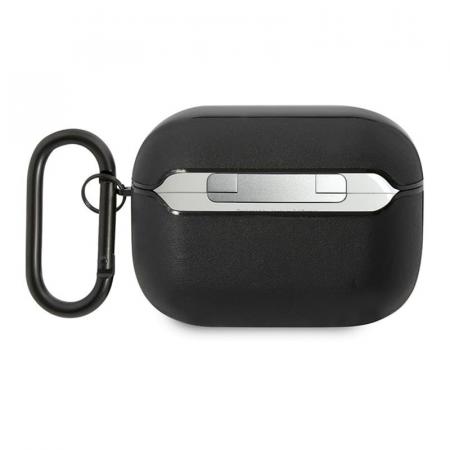 Чехол AMG для Airpods Pro Genuine leather with stamped logo (AMAPSLWK) Черный