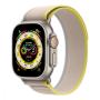 Apple Watch Ultra, 49 мм корпус из титана цвета «Natural», ремешок Trail Loop размера S/M цвета «Yellow/Beige»