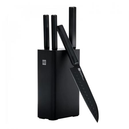 Набор Xiaomi Knife 4 ножа с подставкой (HU0076) Черный