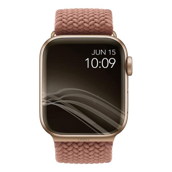 Ремешок UNIQ для Apple Watch 42/44/45 мм ASPEN Strap Braided (44MM-ASPPNK) Розовый