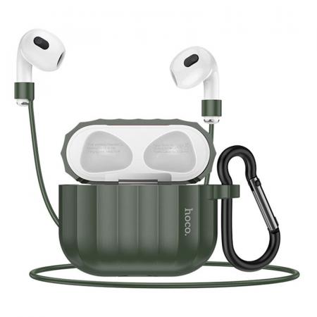 Чехол для AirPods 3 hoco. (WB22) Зеленый