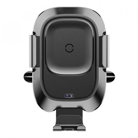 Автомобильный держатель с функцией беспроводной зарядки Baseus Smart Wireless Charger с датчиком (WXZN-01) Черный