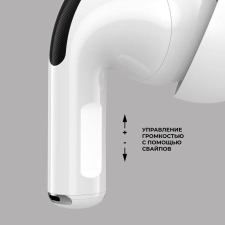 Беспроводные наушники с микрофоном Deppa Air Pro, TWS, BT 5.1, 250 мАч, QI, IPX4 (44167) Белый