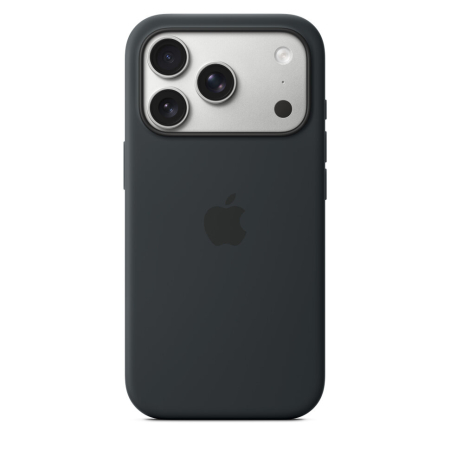 Чехол для iPhone 17 Pro Max Silicone Case Black, чёрный