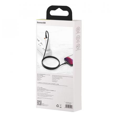 Кабель Baseus High Density Braided Fast Charging Data Cable Type-C – Lightning PD 20W, 1 м (CATLGD-01) Черный