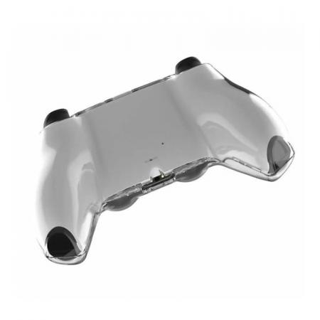 Противоударный, жесткий чехол для геймпада Sony PlayStation 5 DualSense Crystal Case (KJH-P5-002) Прозрачный